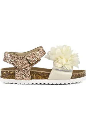 Colors Of California Kids Floral-appliqué sandals