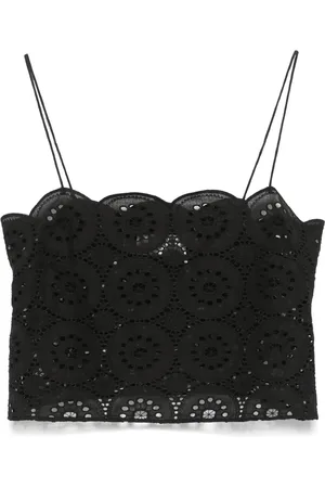 MATTEAU Cropped Broderie top