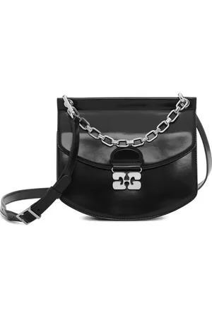 Ganni Crossbody-taske med logoplade