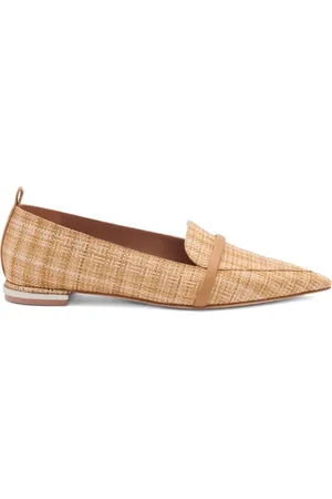 MALONE SOULIERS Dora loafers i bast