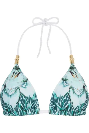TEMPERLEY LONDON Liana trekantsbikinitop med grafisk tryk