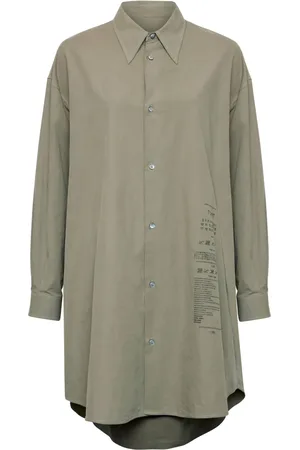 Maison Margiela Poplin-skjortekjole i bomuld