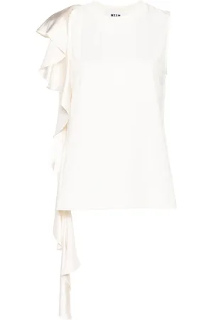 Msgm Bluse med draperet detalje