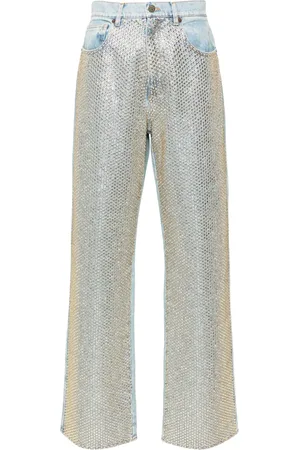 GIUSEPPE DI MORABITO Jeans med lige ben og rhinsten-udsmykning