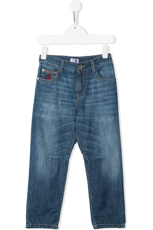 Brunello Cucinelli Denimjeans med falmet effekt
