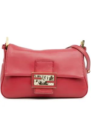 Fendi Lille Mamma Forever skuldertaske med kæde fra 2010-2023