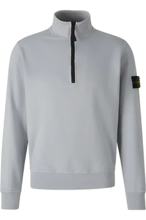 Stone Island Sweatshirt med kvart lynlås