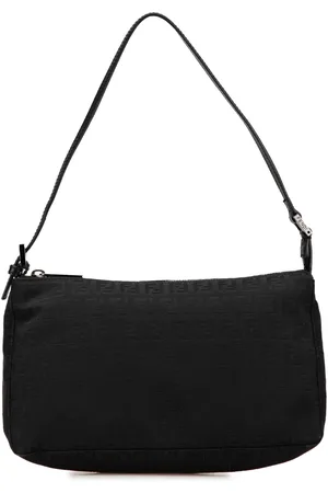 Fendi Zucchino Canvas Baguette skuldertaske fra 2000-2010