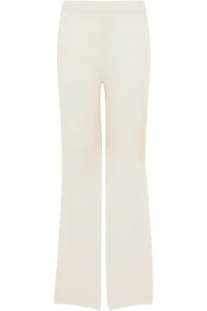 KANGRA CASHMERE Bukser med brede ben