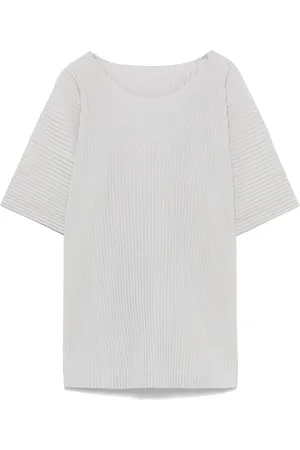 Issey Miyake T-shirt med plisseret effekt