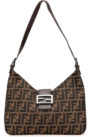 Fendi Skuldertaske i Zucca-kanvas fra 2010-2024