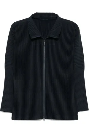 Issey Miyake Skjortejakke med plisseringer