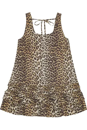 Ganni Kjole med leopardtryk