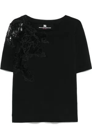 ERMANNO SCERVINO T-shirt med blonder