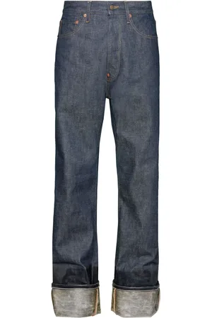 Maison Margiela Jeans med ombuk og svaj