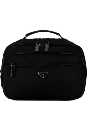 Prada Tessuto toilettaske med saffiano-kant fra 2013-2023