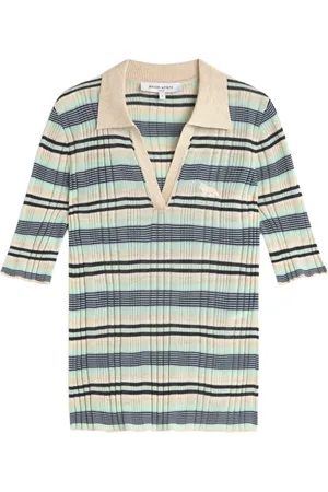 Maison Kitsuné Stribet finribbet polo