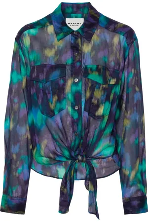 Marant Etoile Nath T-shirt med batiktryk