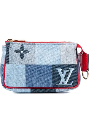 LOUIS VUITTON Mikro Pochette Accessoires pung i denim med patchwork fra 2019
