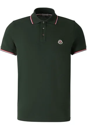 Moncler Polo med logo-applikation