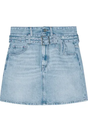 Ganni Denimnederdel med bælte