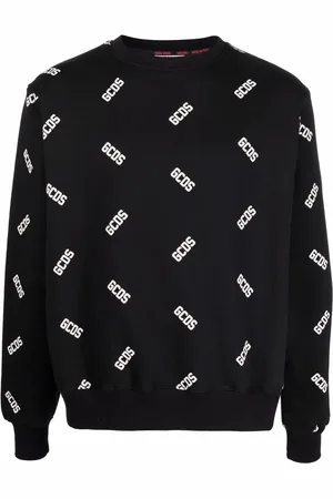 GCDS Sweatshirt med rund hals og logotryk