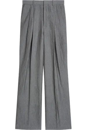 DRIES VAN NOTEN Plisserede bukser med lige ben