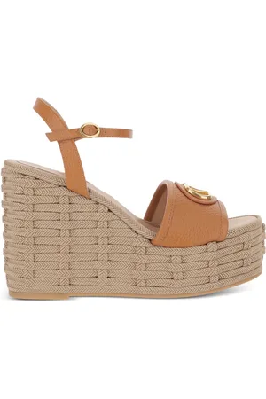 VALENTINO GARAVANI 120 mm espadriller med Vlogo-plade