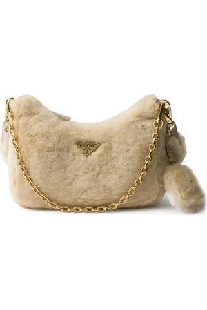 Prada Lille Re-Edition taske i lammeskind