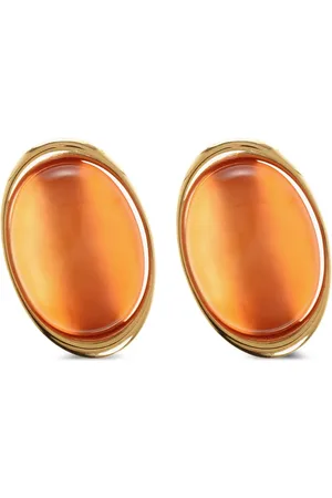 Saint Laurent Ovale cabochon øreringe