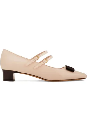 Salvatore Ferragamo Vara Bow two-strap block-heel pumps
