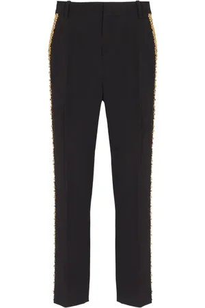 Balmain Bukser med lige ben og broderi
