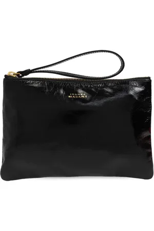 Isabel Marant Clutch i læder med krøllet effekt