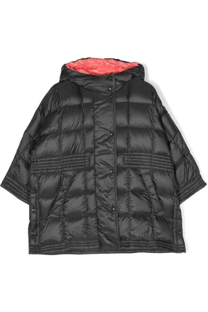 Moncler Quiltet frakke med logomærke