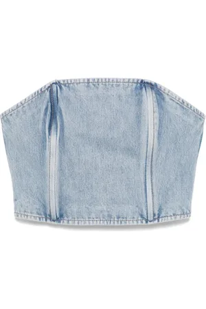 WARDROBE.NYC Stropløs top i denim