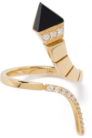 ANAPSARA Temptation ring i 18 karat rødguld med diamant og onyks