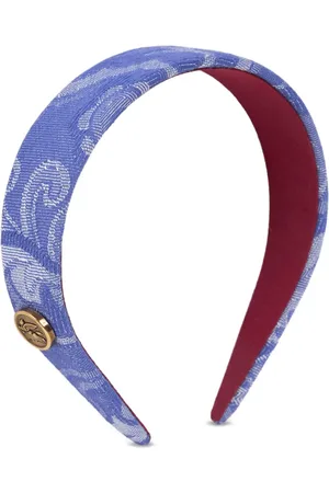 Etro Hårbånd i denim og jacquard