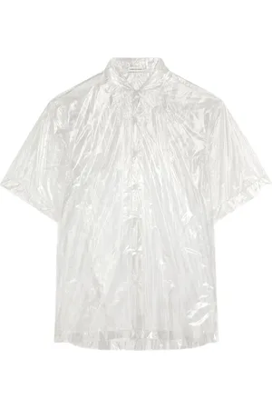 DRIES VAN NOTEN Kortærmet gennemsigtig skjorte