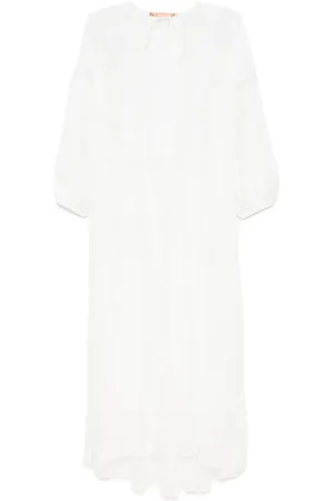 ERMANNO SCERVINO Lang kjole med broderie-anglaise