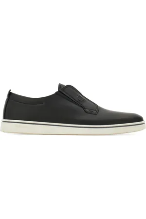Salvatore Ferragamo Slip-on sneakers i læder