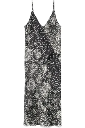 Rick Owens Slip-kjole med ulvetryk
