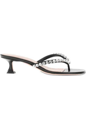 Amina Muaddi 45mm Infradito sandals