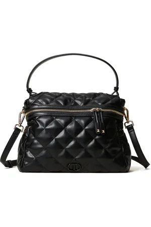 Twin-Set Quiltet tote med logoplade