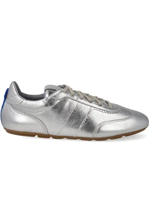 Blue Bird Sølv metalliske sneakers med snøre
