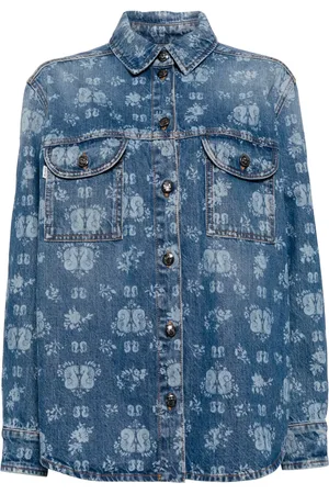 Blazé Milano Nariida denimjakke med maling