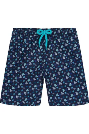 Vilebrequin Badeshorts med Ronde Des Tortues-tryk
