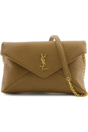 Saint Laurent Cassandre crossbody-taske i læder