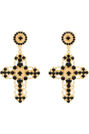 Dolce & Gabbana Krystaludsmykkede kryds-øreringe
