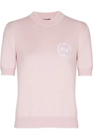 Balmain T-shirt med Emblème-broderi