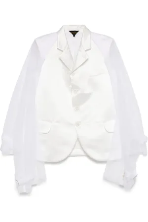 Comme des Garçons Blazer med tyl-indlæg